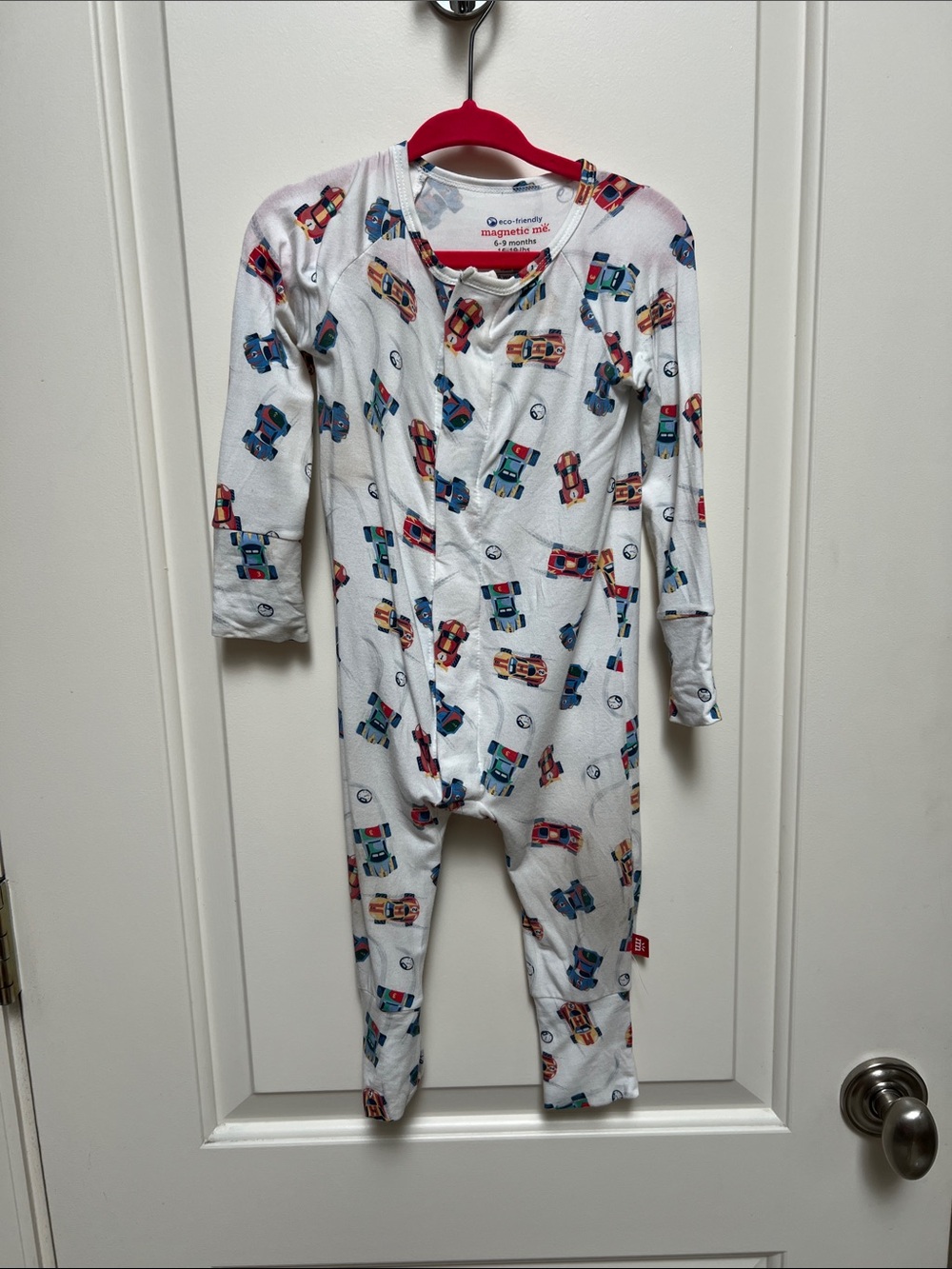 Magnetic Me Race Car one piece 6-9 months